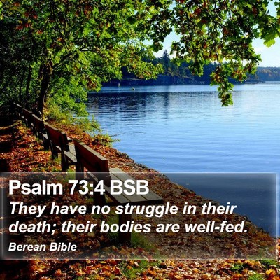 Psalm 73:4 BSB Bible Verse Image