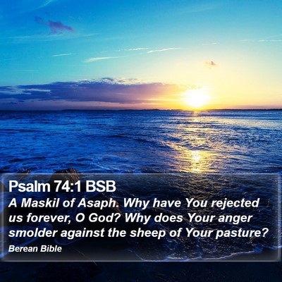 Psalm 74:1 BSB Bible Verse Image