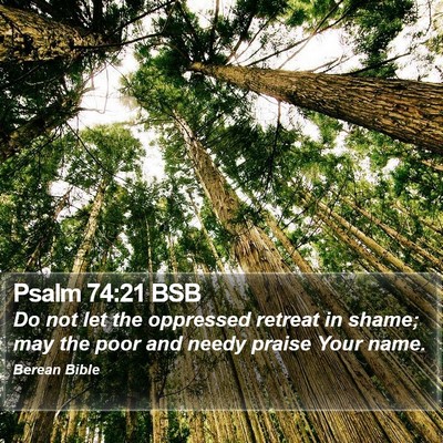 Psalm 74:21 BSB Bible Verse Image