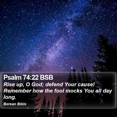 Psalm 74:22 BSB Bible Verse Image
