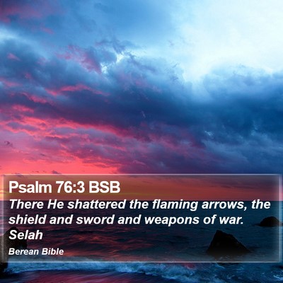 Psalm 76:3 BSB Bible Verse Image