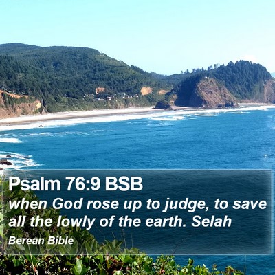 Psalm 76:9 BSB Bible Verse Image