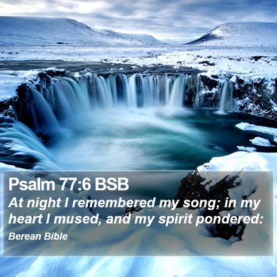 Psalm 77:6 BSB Bible Verse Image