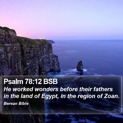 Psalm 78:12 BSB Bible Verse Image