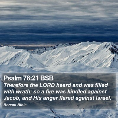 Psalm 78:21 BSB Bible Verse Image
