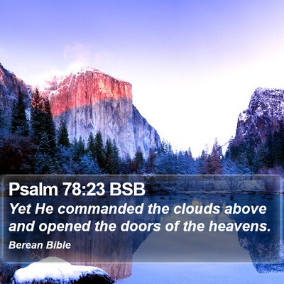 Psalm 78:23 BSB Bible Verse Image