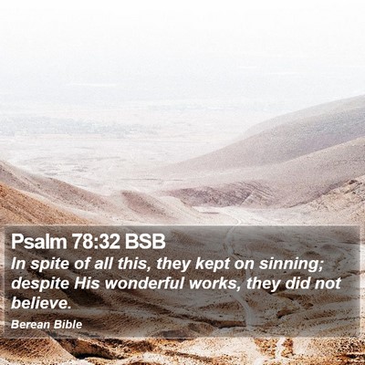 Psalm 78:32 BSB Bible Verse Image