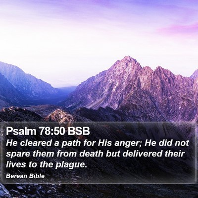 Psalm 78:50 BSB Bible Verse Image