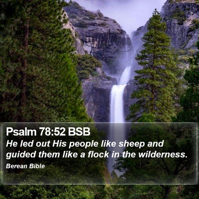 Psalm 78:52 BSB Bible Verse Image
