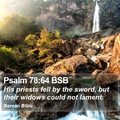 Psalm 78:64 BSB Bible Verse Image