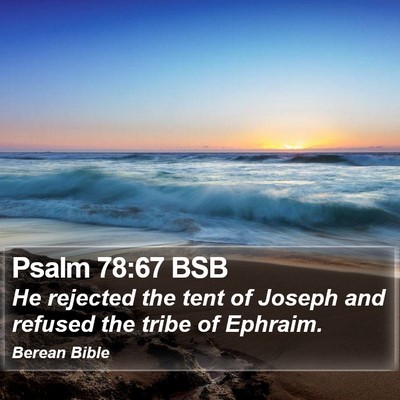 Psalm 78:67 BSB Bible Verse Image