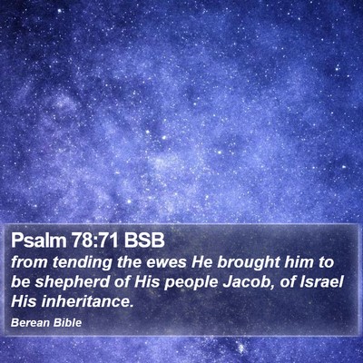 Psalm 78:71 BSB Bible Verse Image