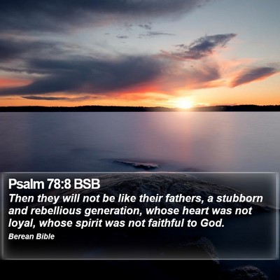 Psalm 78:8 BSB Bible Verse Image