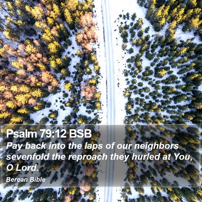 Psalm 79:12 BSB Bible Verse Image