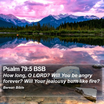 Psalm 79:5 BSB Bible Verse Image