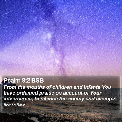 Psalm 8:2 BSB Bible Verse Image