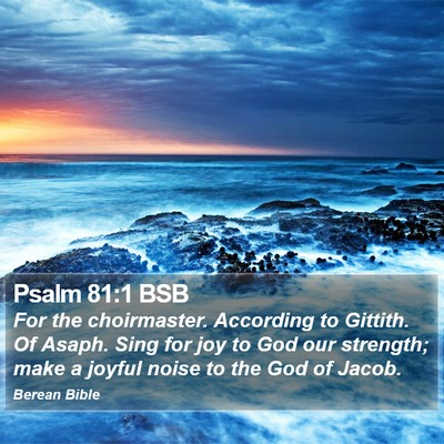 Psalm 81:1 BSB Bible Verse Image