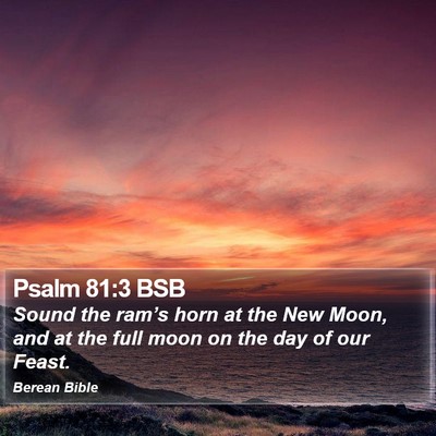 Psalm 81:3 BSB Bible Verse Image