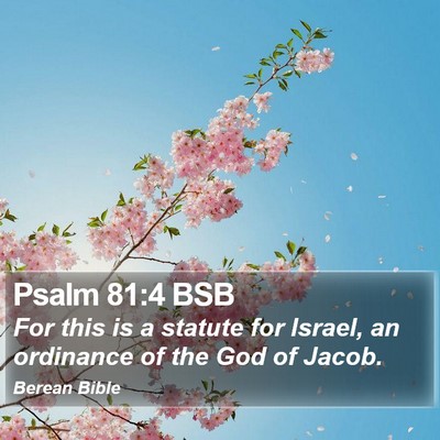 Psalm 81:4 BSB Bible Verse Image