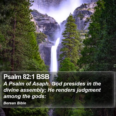 Psalm 82:1 BSB Bible Verse Image