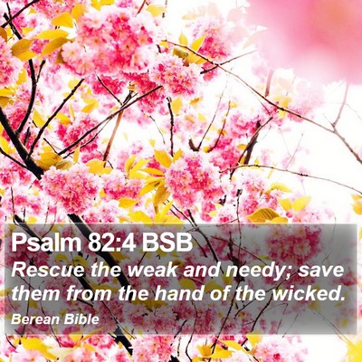 Psalm 82:4 BSB Bible Verse Image