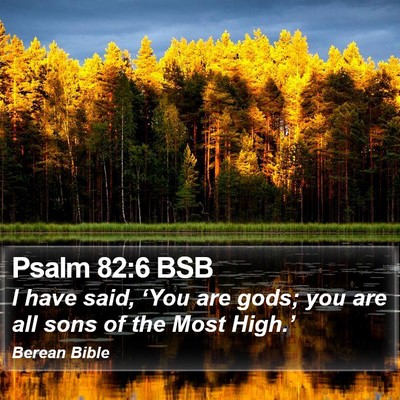 Psalm 82:6 BSB Bible Verse Image