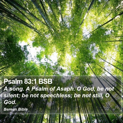Psalm 83:1 BSB Bible Verse Image