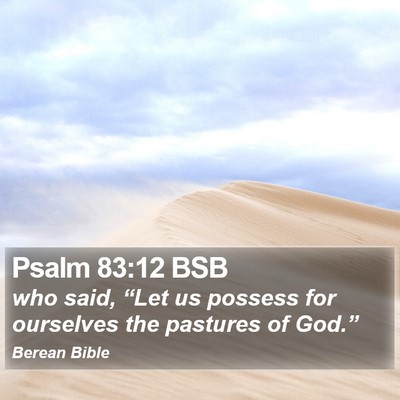 Psalm 83:12 BSB Bible Verse Image