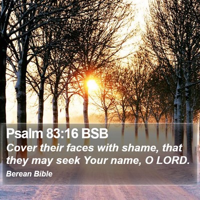 Psalm 83:16 BSB Bible Verse Image