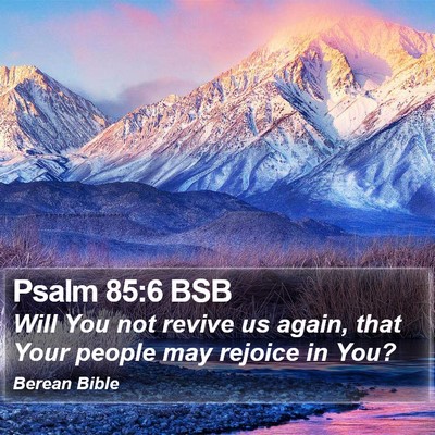 Psalm 85:6 BSB Bible Verse Image