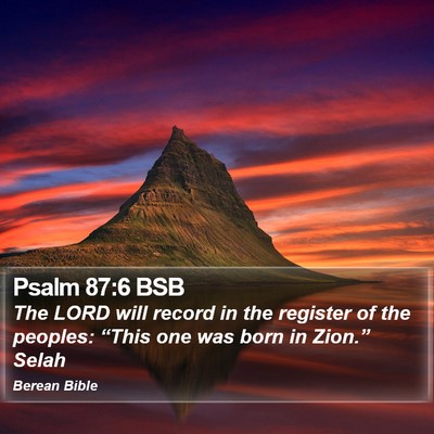 Psalm 87:6 BSB Bible Verse Image
