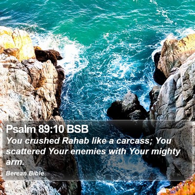 Psalm 89:10 BSB Bible Verse Image