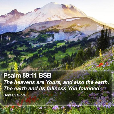 Psalm 89:11 BSB Bible Verse Image