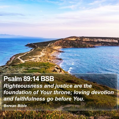 Psalm 89:14 BSB Bible Verse Image