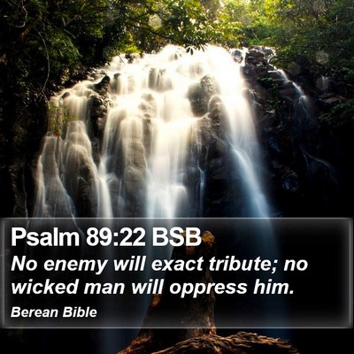 Psalm 89:22 BSB Bible Verse Image