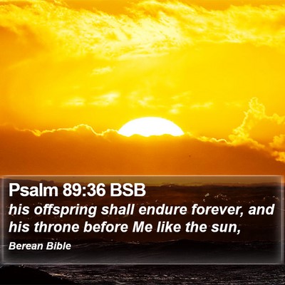 Psalm 89:36 BSB Bible Verse Image