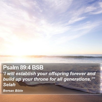 Psalm 89:4 BSB Bible Verse Image