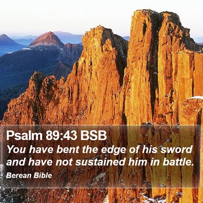 Psalm 89:43 BSB Bible Verse Image