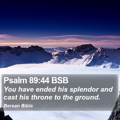 Psalm 89:44 BSB Bible Verse Image