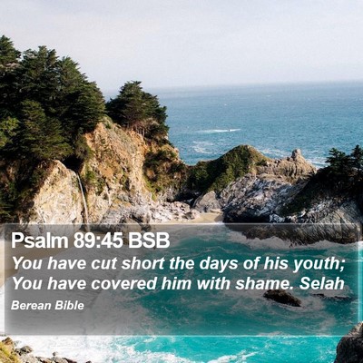 Psalm 89:45 BSB Bible Verse Image