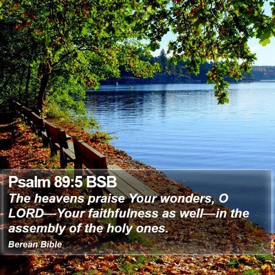 Psalm 89:5 BSB Bible Verse Image