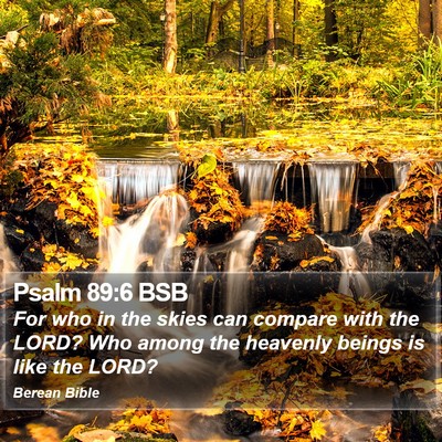 Psalm 89:6 BSB Bible Verse Image