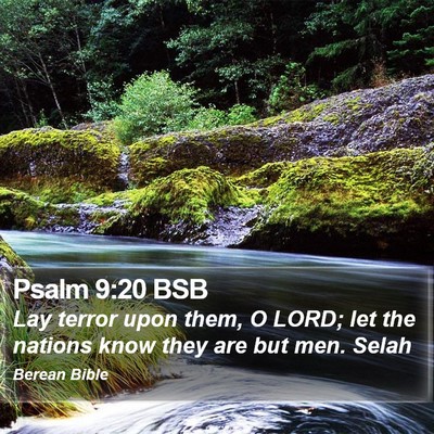 Psalm 9:20 BSB Bible Verse Image
