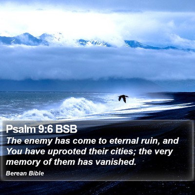 Psalm 9:6 BSB Bible Verse Image