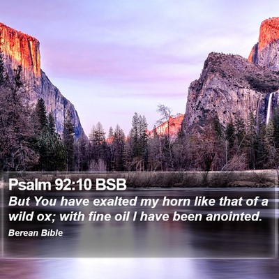 Psalm 92:10 BSB Bible Verse Image