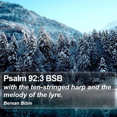 Psalm 92:3 BSB Bible Verse Image