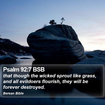Psalm 92:7 BSB Bible Verse Image