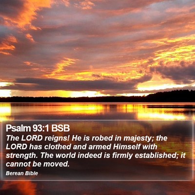 Psalm 93:1 BSB Bible Verse Image