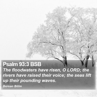 Psalm 93:3 BSB Bible Verse Image