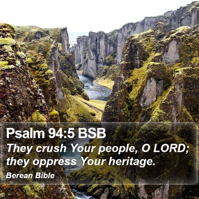 Psalm 94:5 BSB Bible Verse Image